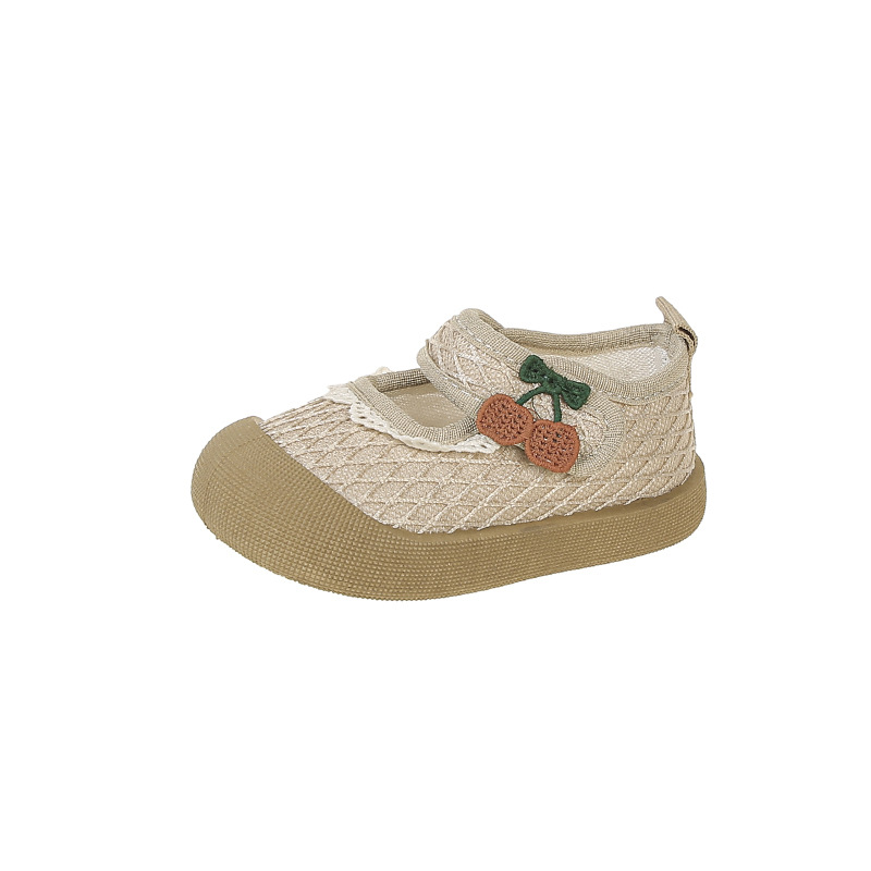 Zapatos para niños de suela suave de niñas 2026 verano nuevos zapatos de princesa de niñas de moda zapatos de lona superficial image 6