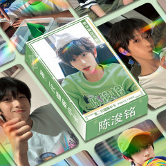 TF家族四代陈浚铭个人周边三寸盒装56张镭射小卡拍立得自印LOMO卡