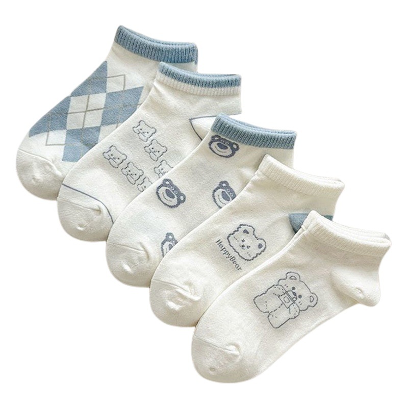 Calcetines cortos mujer, japonés, angel blue