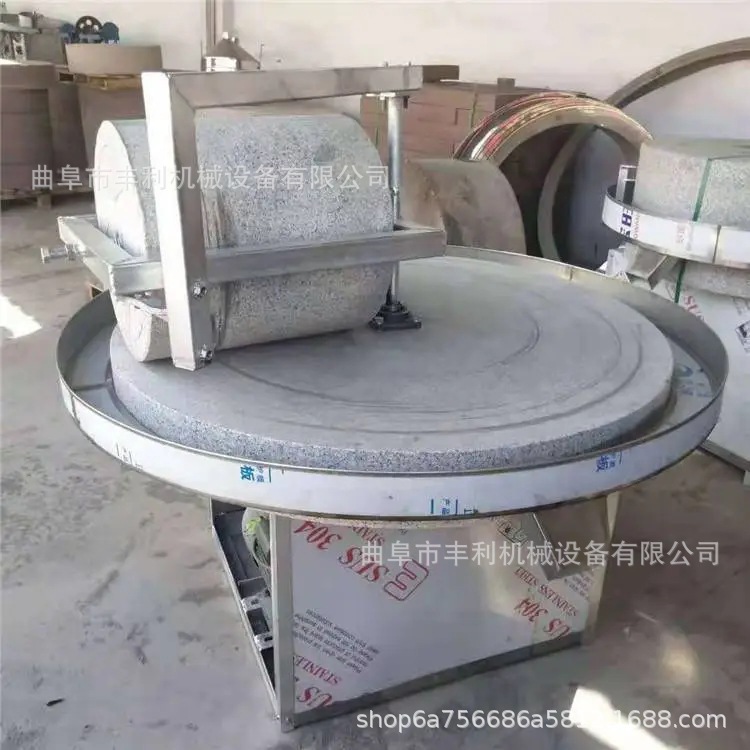 直径1.5米单辊石碾 家用电面粉石磨 谷子小米脱皮电动石碾