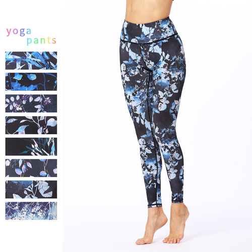 New European and American Digital Printing Yoga Pants for Women, Outdoor Fitness Sports Tights, Tight Dance Pants, Direct Manufacturer Wholesale