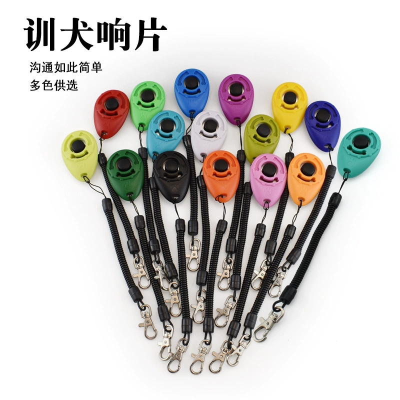 Круглый кликер, черная кнопка на веревке, устройство для дрессировки животных, устройство для дрессировки собак, интерактивная игрушка для собак со звуком