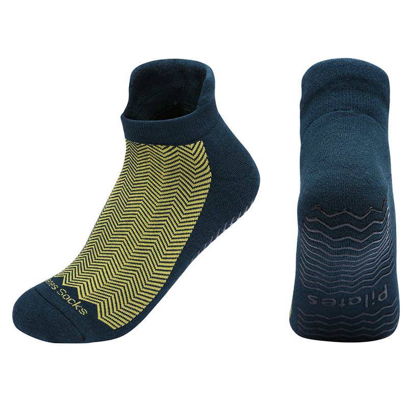 [Artículo de alta demanda] Calcetines de yoga antideslizantes para entrenamiento de Pilates en estudio profesional, de tela de rizo peinado, para hombres y mujeres