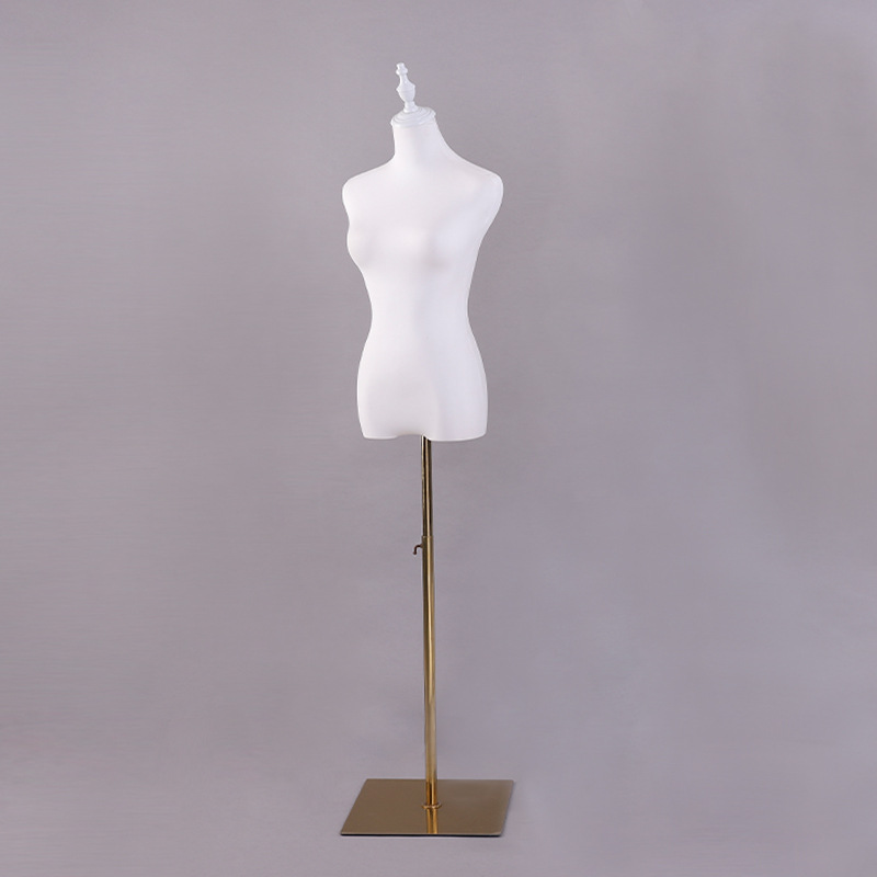 Modelo de tienda de ropa estante leche seda hembra medio cuerpo maniquí mesa modelo de cabeza pantalla estante ventana vestido de novia modelo accesorios femenino image 7