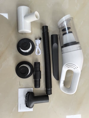 Cross-Border Car-Mounted Wireless Vacuum Tozsoranlar - white-upgraded-model-3-filters