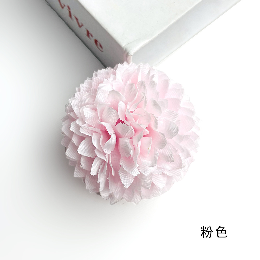 Simulación de laosina crisântemo flores de ping-pong crisântemo diel accesorios de ropa toque de cabeza diente de león acompañante caja de regalo