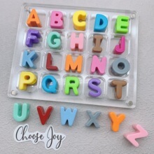 �׏�6mm�����������Ӳ�ɫ26Ӣ����ĸ�����鴮��DIY�Ʒ�ֹ����
