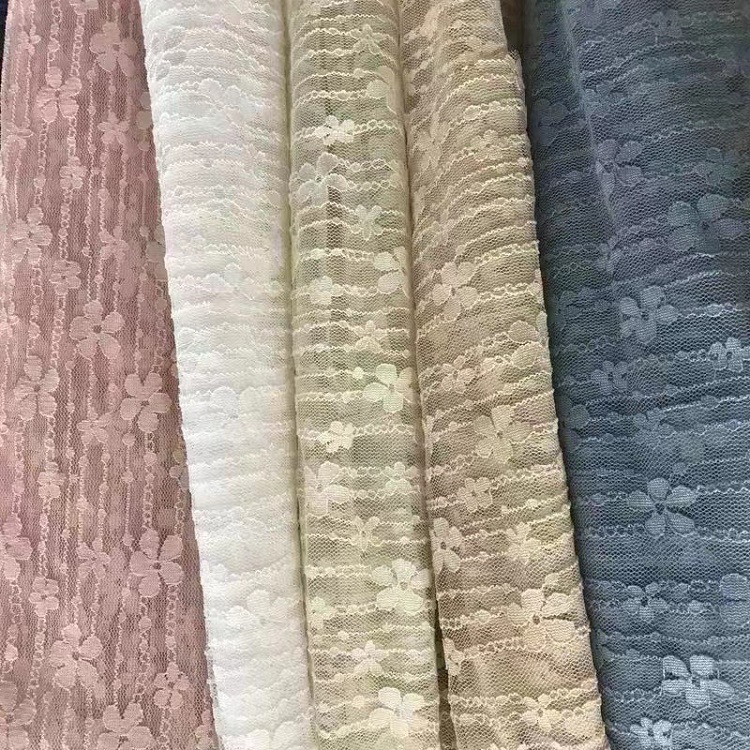 厂家直销 弹力五叶小梅花柔软蕾丝面料 打底衫儿童裙袜子花边布料