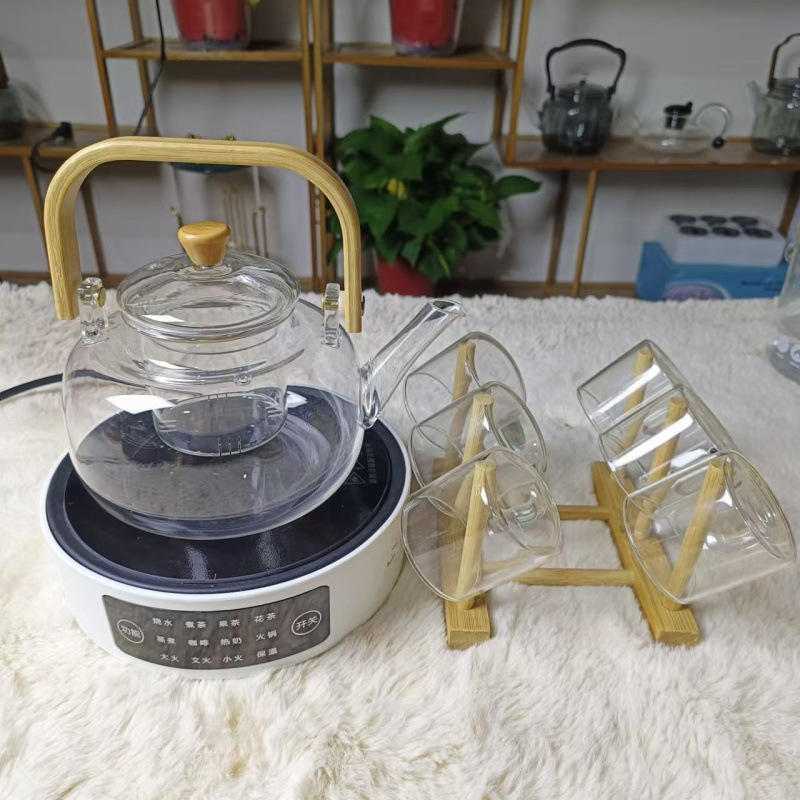 12단 백색 난로 + 1L 리프트 주전자 + 컵 6개 + 컵 홀더