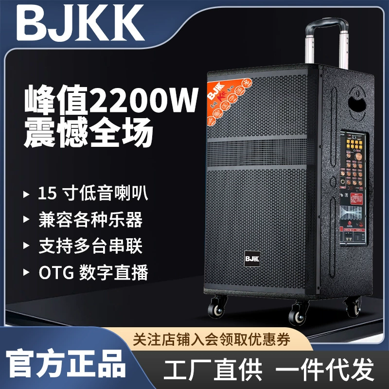 Высокая мощность на открытом воздухе 15 дюймов деревянная тяга аудио завод цена динамик bluetooth динамик завод спот