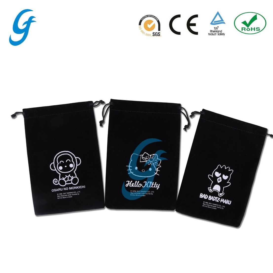 供应红色信用卡小布袋 信用卡束口袋 信用卡拉绳袋 信用卡收纳袋