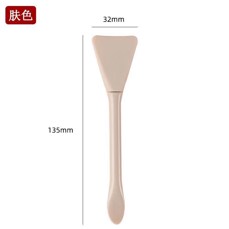 Cepillo de mascarilla de silicona Cuchara para raspar la película de congelación Cepillo de película de arcilla suave de doble cabezal Cepillo de limpieza de belleza multifuncional para la cara