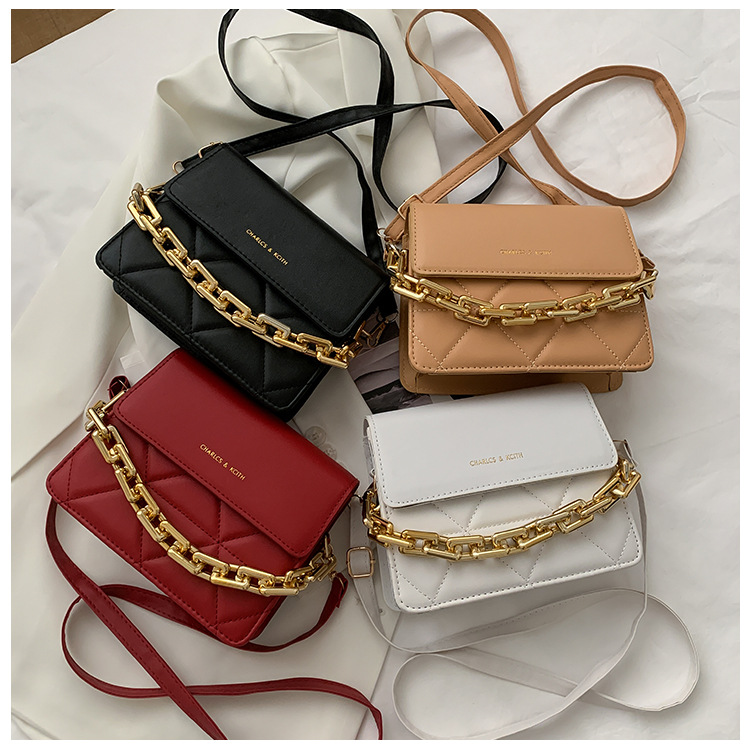 255g Weight Synthetic Leather Lining Material Magnetic Buckle Closure Type Single Shoulder Strap Strap Type Square Bag Bags Type Pu Leather Material Solid Color Pattern Streetwear Style Square Shape Khaki, White, Red, Black Color Small Size Small Pu Leather Streetwear Square Bag 15