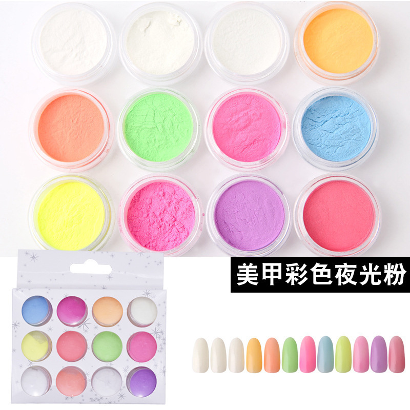 12 colores de uñas belleza Ojo Maquillaje Glitter lentejuelas cerámica suave fruta pieza perla polvo Delgado mezclado accesorios la joyería BRICOLAJE