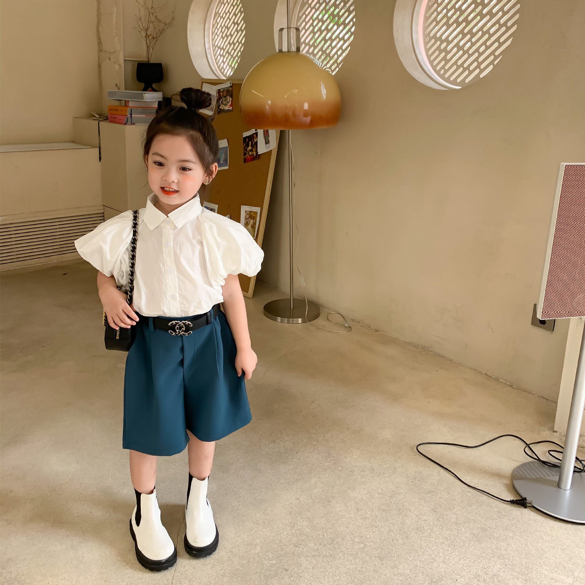 Áo Sơ Mi Trắng Bé Gái - 56T153 - Thời Trang Kids đẹp 1