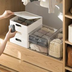 Yimijia Underwear Storage Box Socks Underwear Organizing Box Household Clothing Bra Compartment Storage Box Division Artifact