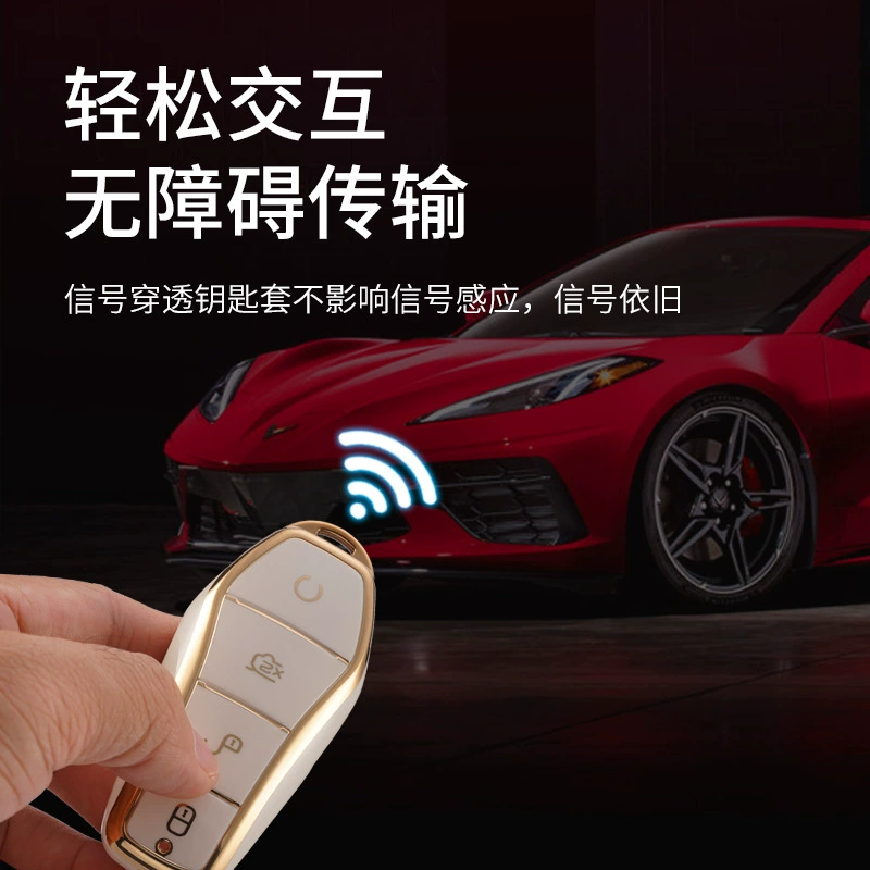 Набор чехлов для ключей BYD, подходит для Dolphin, Song Plus, Qin DMI, Han EV, Yuan PRO, Tang, корпус с пряжкой