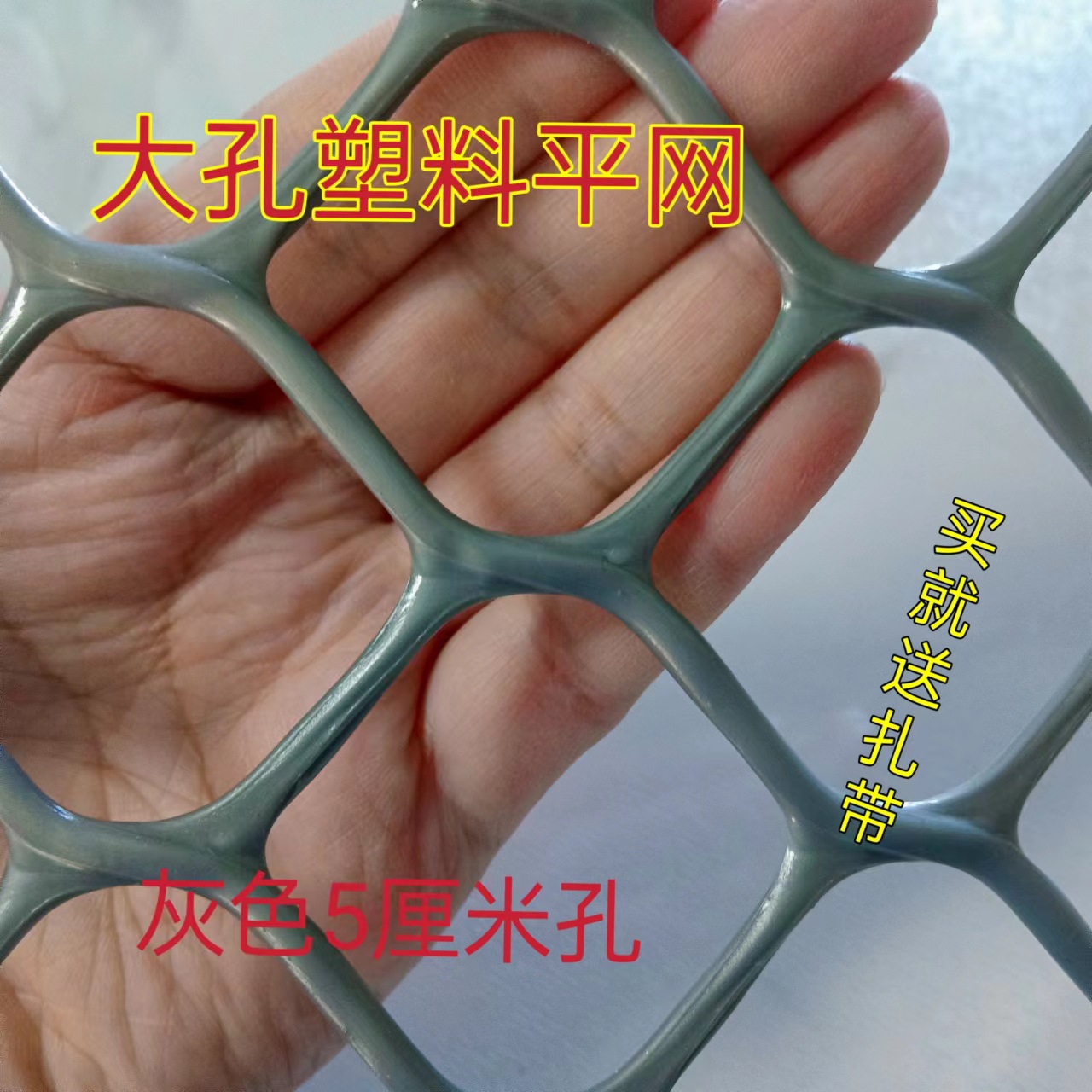 大孔塑料网封阳台防护围栏防猫网爬藤防坠宠物隔离养殖鸡鸭鹅网格