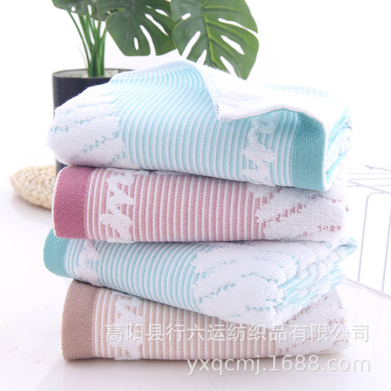 Couple Adult Wedding Souvenir Gift Jacquard Absorbent Towel Manufacturer Wholesale Embroidered Pure Cotton Gauze Towel