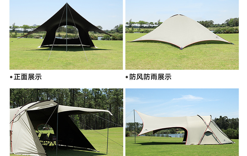 Donkey's Friend Outdoor Camping Tent Customization Multifunctional One-Bedroom-One-Living-Room Exhibition Hall Camping Canopy OEM