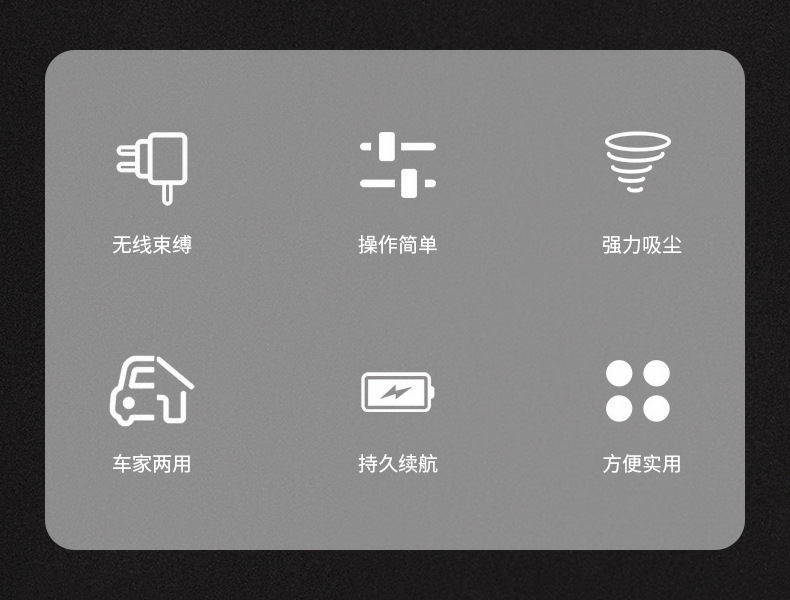 Car Vacuum Cleaner High Power Strong Suction Car Vacuum Cleaner Car Handheld Wireless Charging Folding Vacuum Cleaner