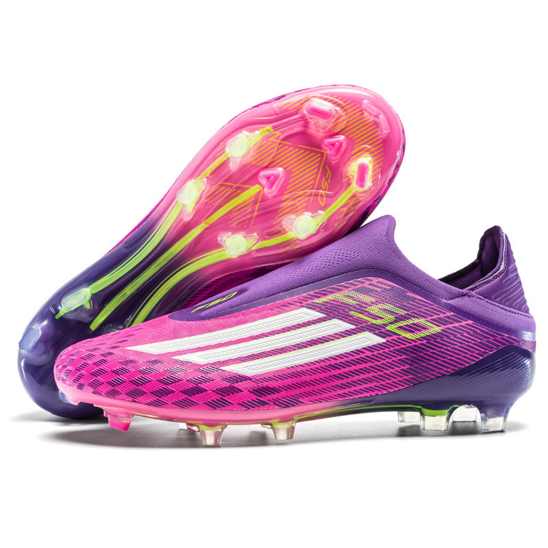 Zapatillas de Fútbol Tejidas para Entrenamiento y Competición AG, Suela de TPU, Transpirable, para Césped