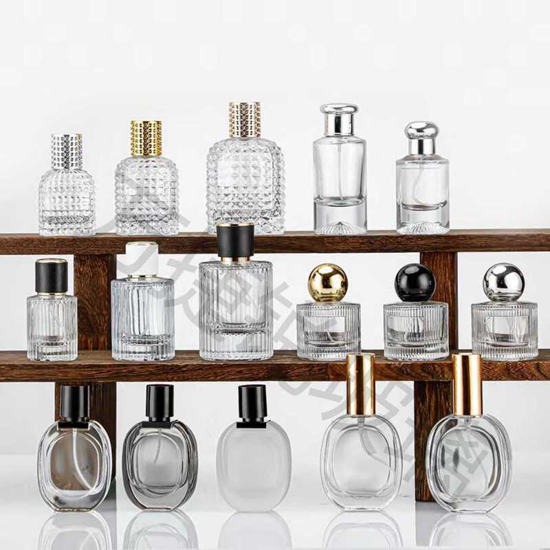 現物卸売り金銀黒円球蓋30ml 50ml 100mlガラス香水分注瓶携帯|undefined