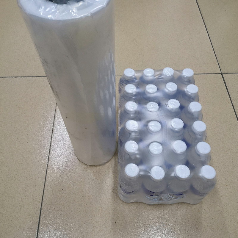 FUENTE de suministro directo de fábrica de tela PE película Termocontraíble alta cerveza transparente embalaje exterior película de cartón fábrica al por mayor