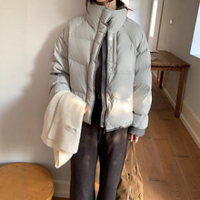 薇颂女装立领羽绒服女冬季2025新款韩版宽松百搭面包服保暖外套