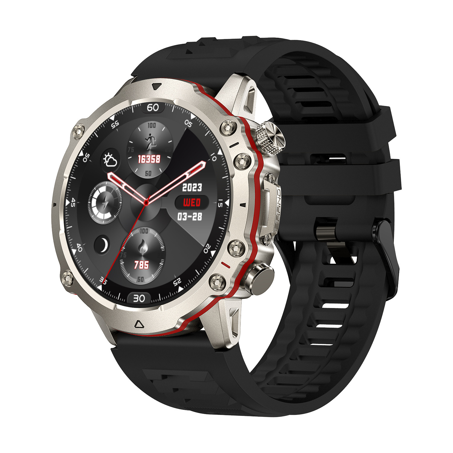 FW09E Okosóra 1.43" AMOLED 466*466 Bluetooth Hívás Szív_voghion.com