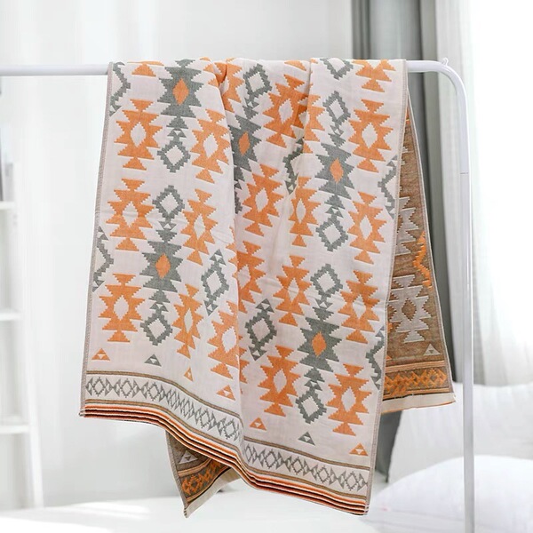 Gauze soft comfortable beach ethnic bath towel solar-powered