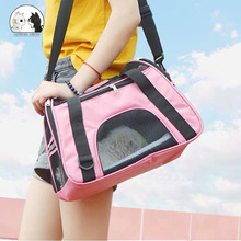 Dog Bags Portable Dog Carrier Bag Mesh Breathable Carrier跨