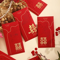 千元の結婚の赤いバッグは結婚式のお返しの大サイズの赤いバッグがドアをふさいでいる喜字利はドアを開ける結婚用品である