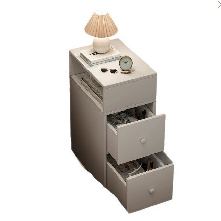 Personalizada al por mayor cabecera dormitorio super estrecho simple de hendidura gabinete de cabecera cabecera casera estante gabinete de cabecera