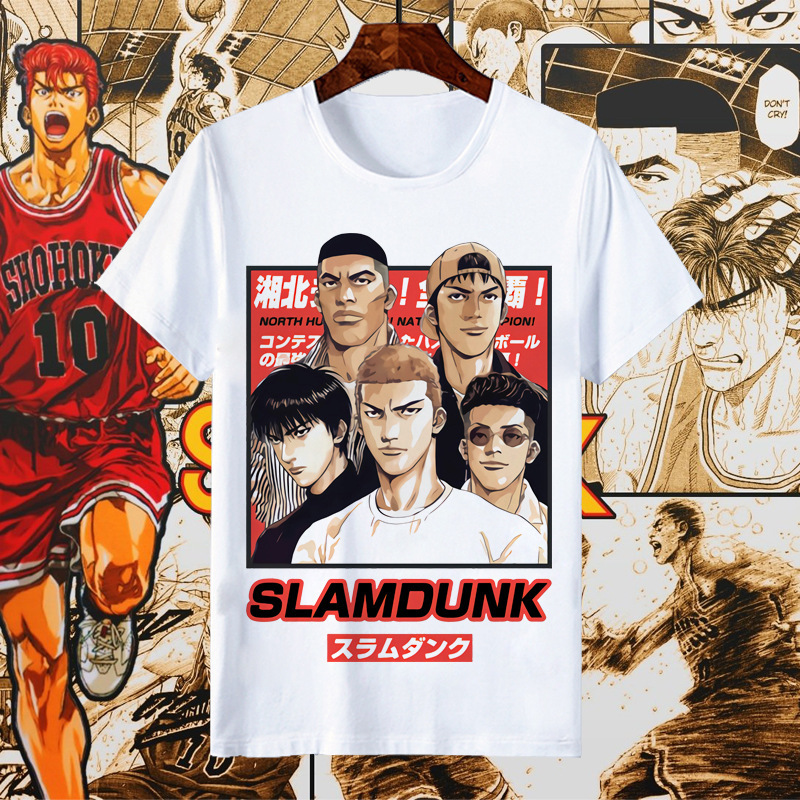 2022 Slam Dunk Joint T-shirt Short-sleeved Sakuragi Hanadao Rukawa Kaede Peripheral Clothes Youth Basketball T-shirt