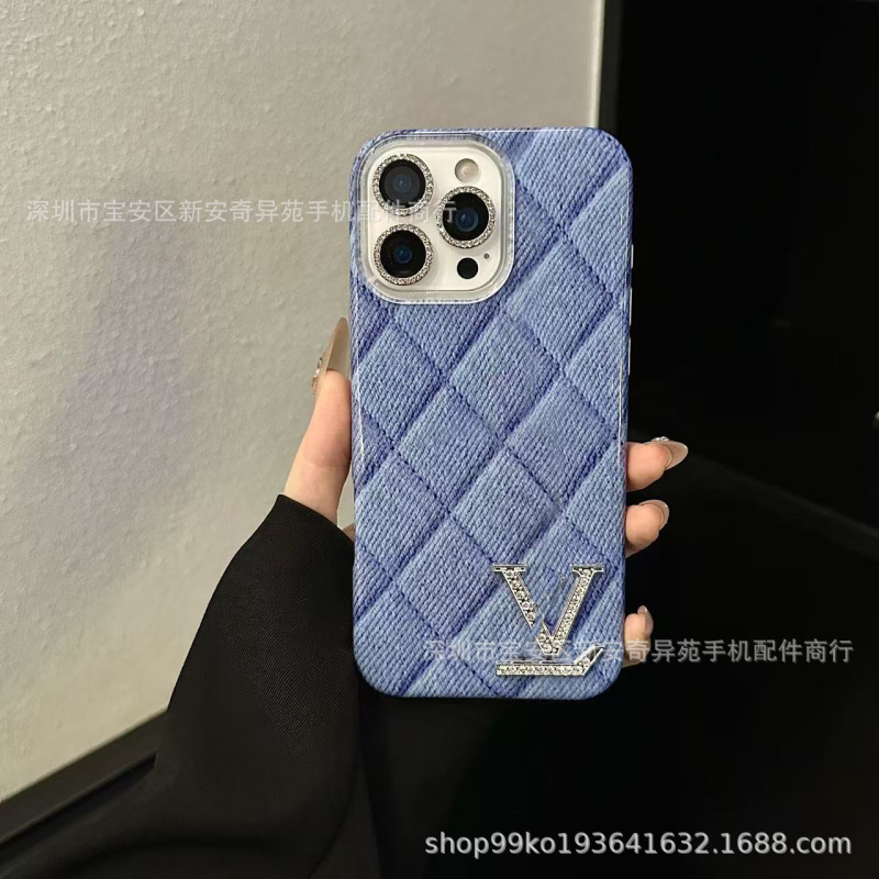 欧美风牛仔潮牌适用iPhone16Promax跨境爆款高级感轻奢苹果手机壳|undefined