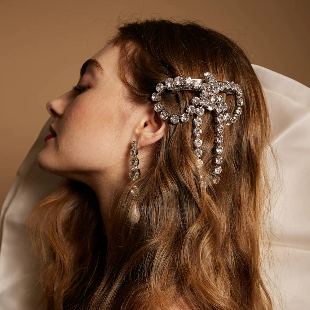 Трансграничные новые элегантные бабочки с кисточками заколки пружинный зажим для волос летом