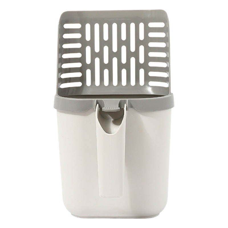 Transfronterizo nueva gran capacidad integrada gato arena pala gato mierda basura puede pala mierda caja de almacenamiento gato Herramientas de limpieza