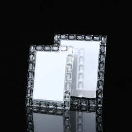 跨境透明水晶相框立体切割轻奢K9高透水晶相框工艺品装饰摆件批发