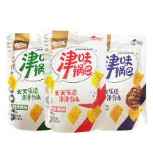 狗牙儿津味锅巴超大包装烧烤牛肉香辣味天津特产童年回忆零食批1