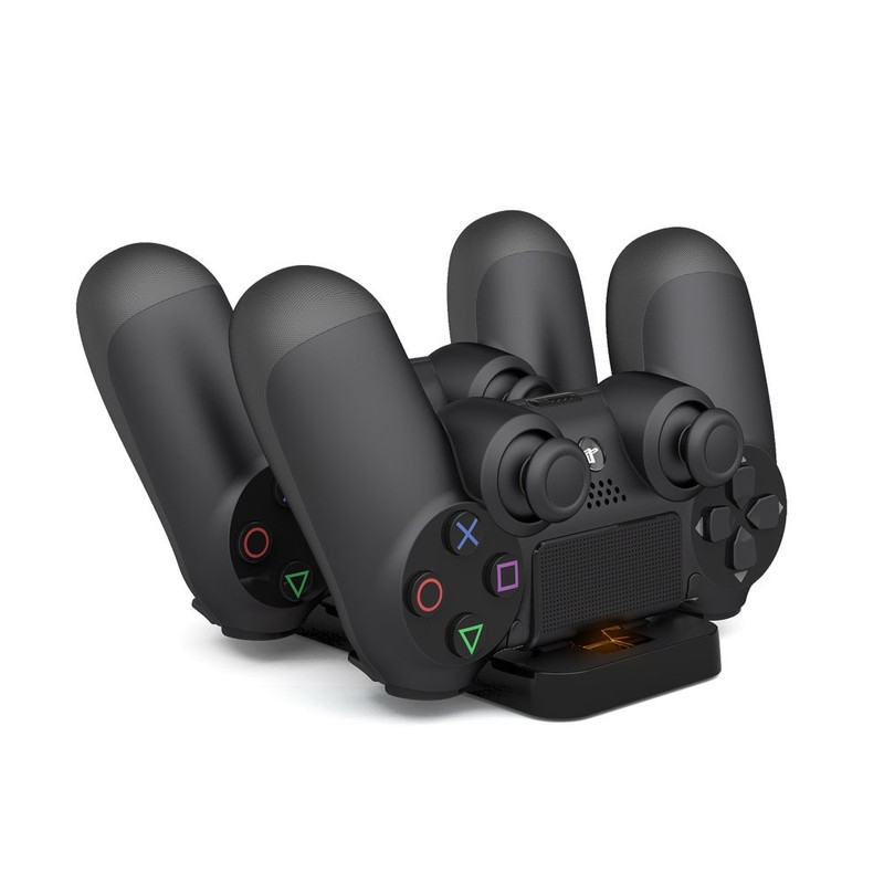 DOBEps4 ゲームコントローラーデュアルシート充電器コンパクトでポータブルな PS4 コントローラー充電スタンド|undefined