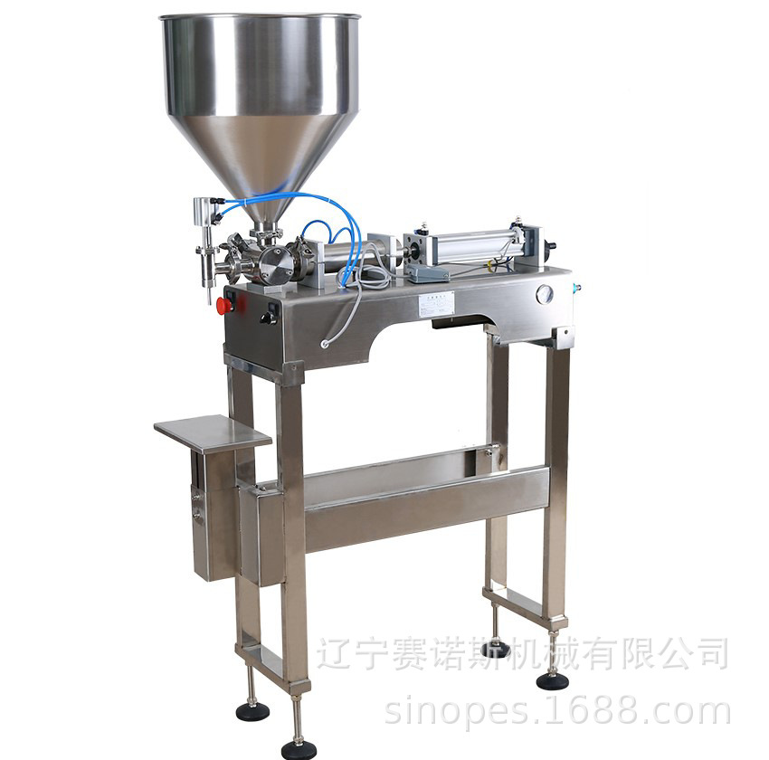 药机膏体灌装机 液体蜂蜜化妆品涂料定量灌装机 气动膏液直销