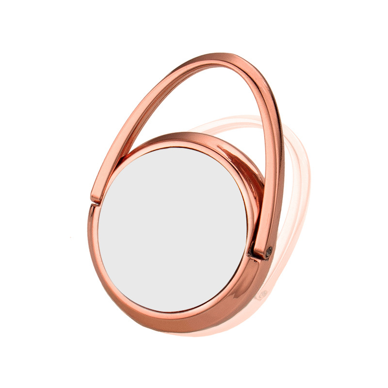 Transferencia térmica de aleación transfronteriza impresión UV impresión en blanco consumibles de impresión soporte de teléfono móvil pulgar hebilla pequeño regalo 360 grados transferencia