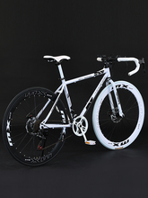 公路自行车成人网红变速双碟刹死飞赛车学生上班通勤休闲高颜单车