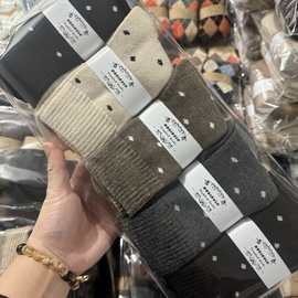 加厚加厚波点毛圈袜不退换