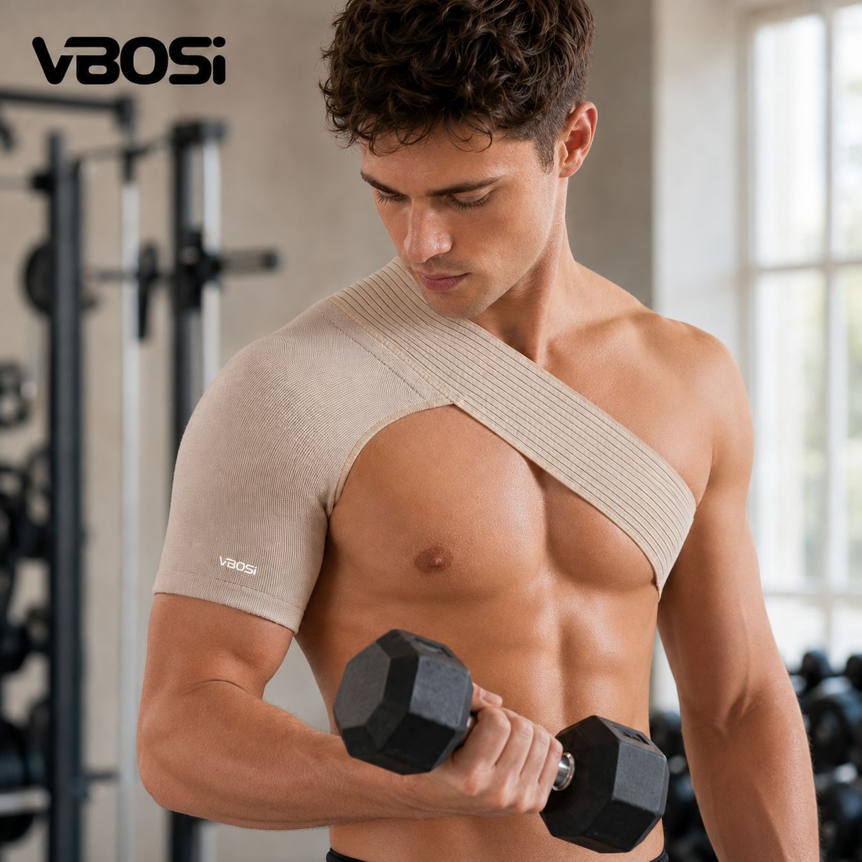 Shoulder Protector Knitted Elastic Band with Compression Fixation, Warm and Windproof, Fitness Training Shoulder Injury Prevention Protective Gear Wholesale
