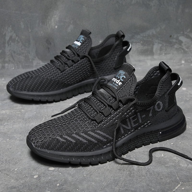 Очень большой размер, новинка 2026 года, летняя повседневная спортивная обувь, мужская дышащая трикотажная обувь, сетчатая обувь, модная мужская обувь 48