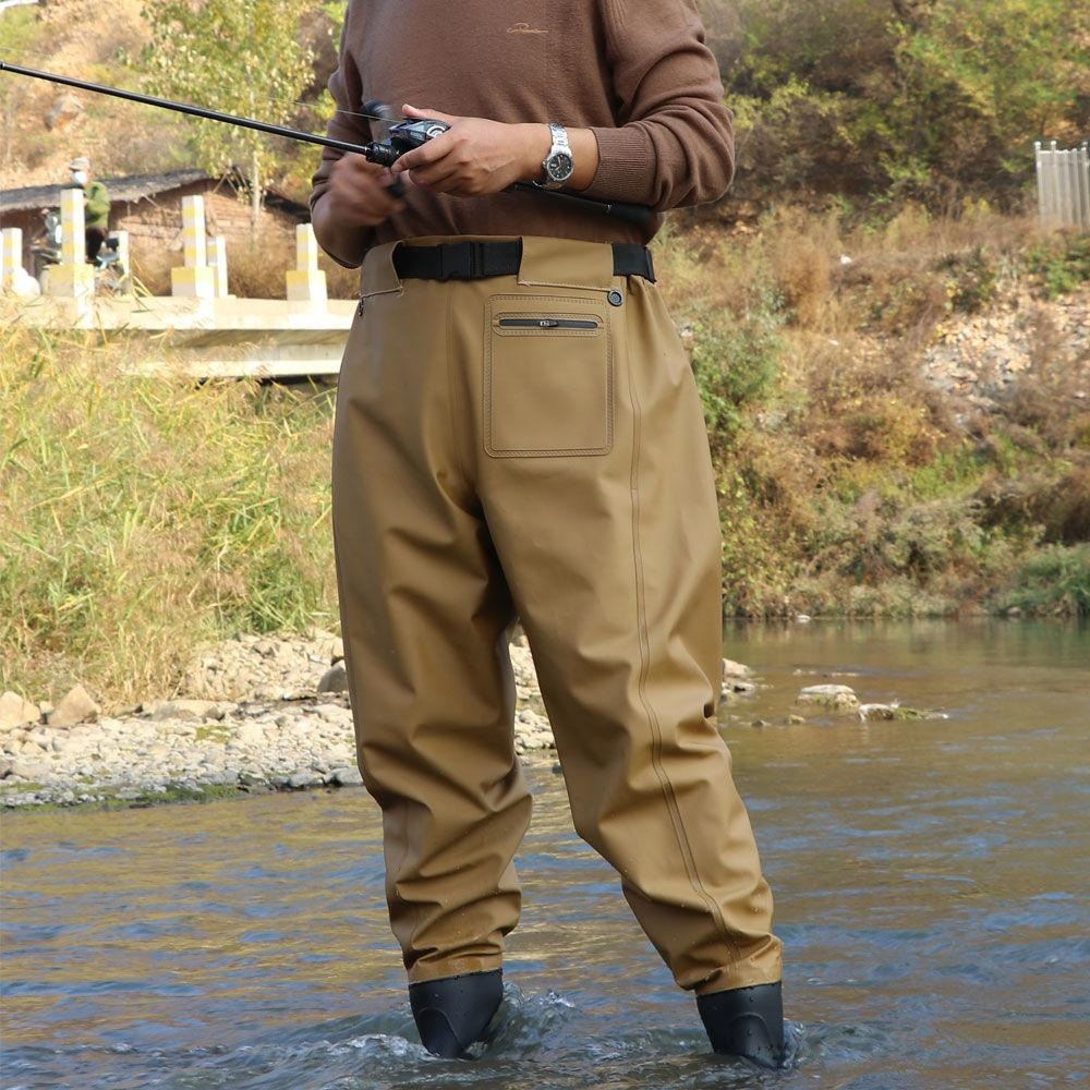 Custom 3D Waist-High Wading Pants for Fishing, Waterproof Clothing, One-Piece Rain Boots, Men's Rain Pants