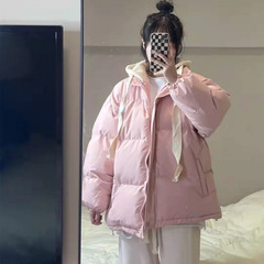 【返品率20% 】偽の綿服の女性の怠惰なデザイン感のある綿入れの上着の韓国版のゆるい綿入れの服