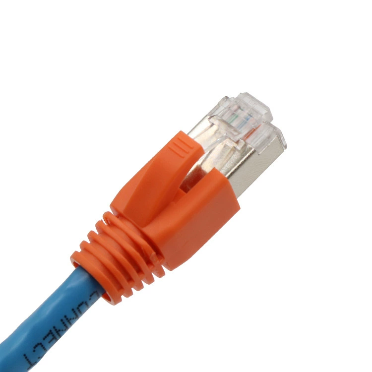 RJ45 сетевой кристалл-коннектор с защитным кожухом, семь цветных кристальных наконечников, защитный чехол из ПВХ, экологичный